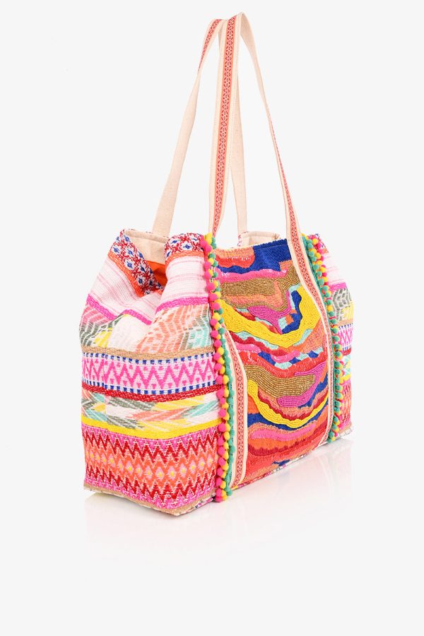 Isabella Embellished Hand Beaded Tote - Image 3