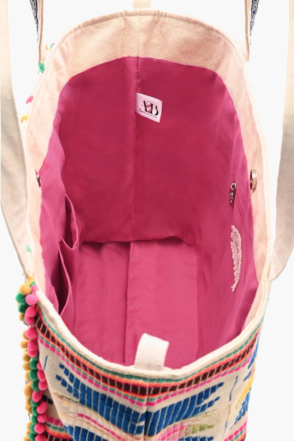 Alex Embellished Hand Beaded Tote - Image 5