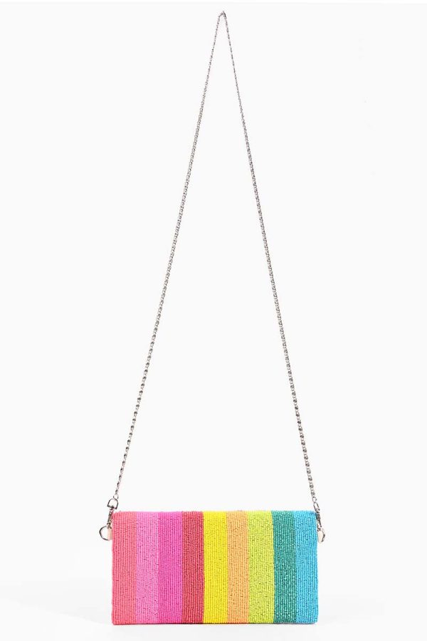 Rainbow Bee Beaded Clutch - Image 5