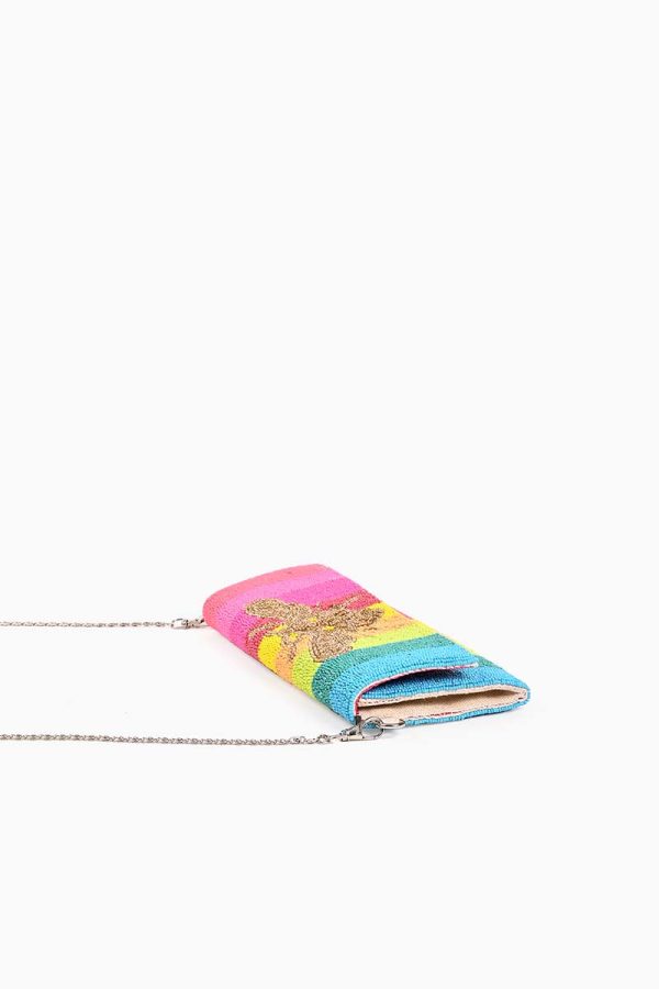 Rainbow Bee Beaded Clutch - Image 6