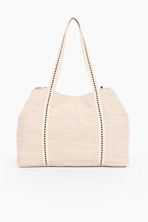 Golden Glam Hand Beaded Metallic Tote - Image 5