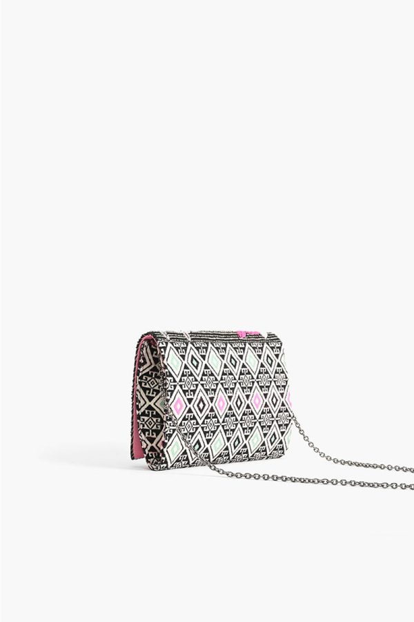 Dragonfly Embellished Flap Clutch - Image 4