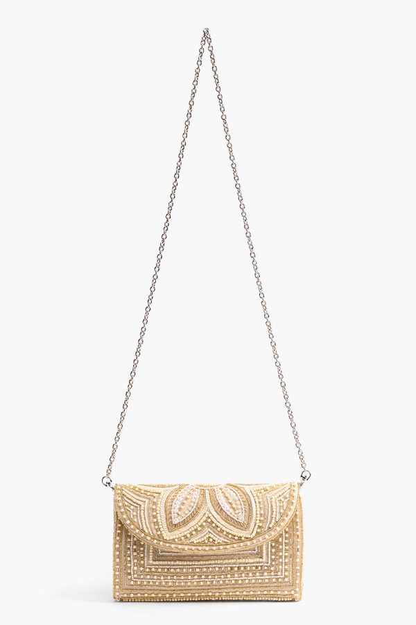 Whisper White Embellished Clutch - Image 2