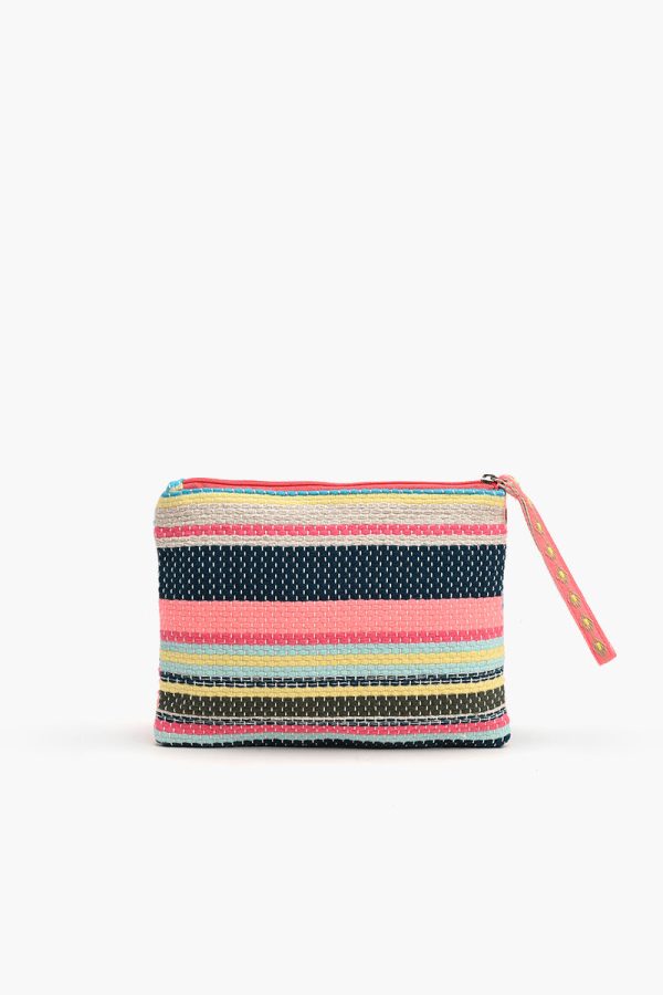 Chloe Embellished Top Zip Clutch - Image 2