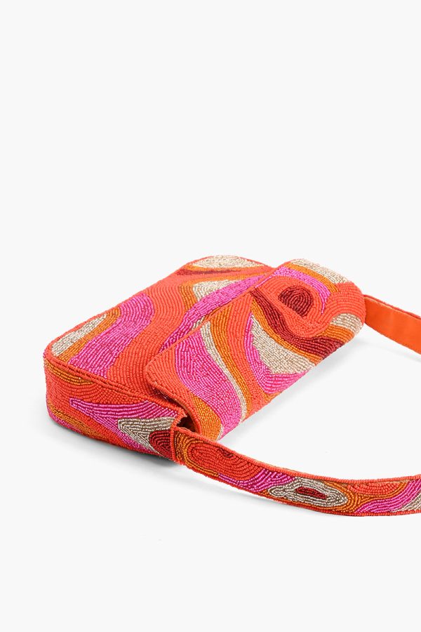 Golden Poppy Embellished Shoulder Bag - Image 4