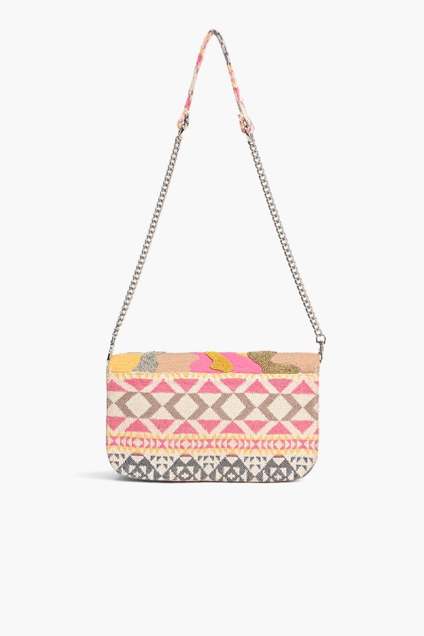 Pink Camo Embellished Shoulder Bag - Image 3