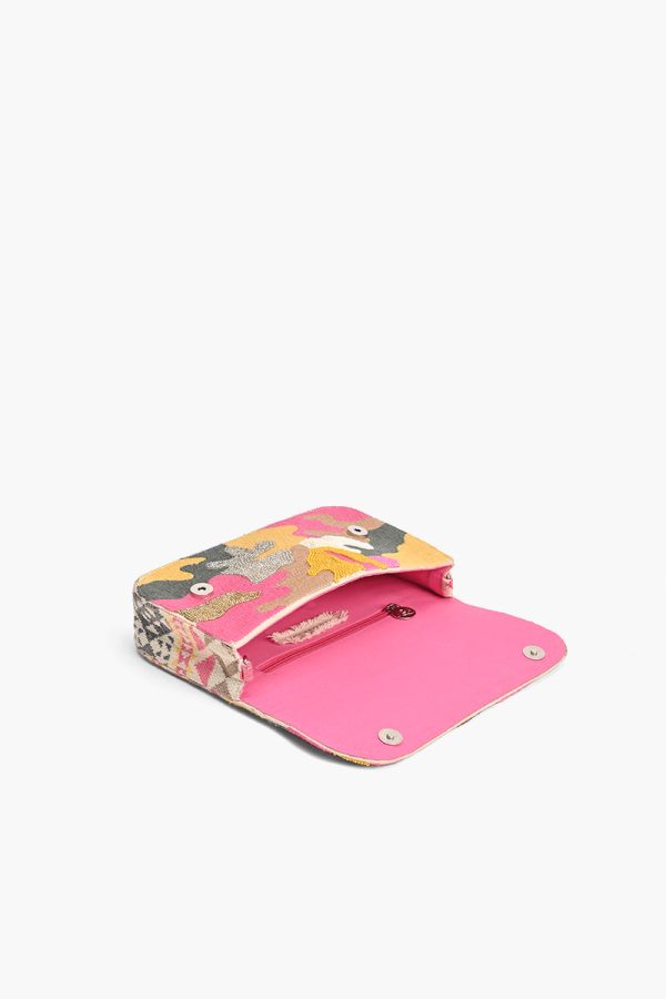 Pink Camo Embellished Shoulder Bag - Image 4