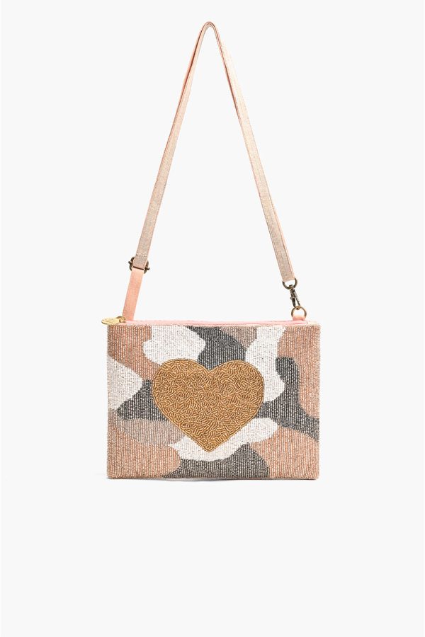 Camo Heart Top Zip Clutch - Image 2