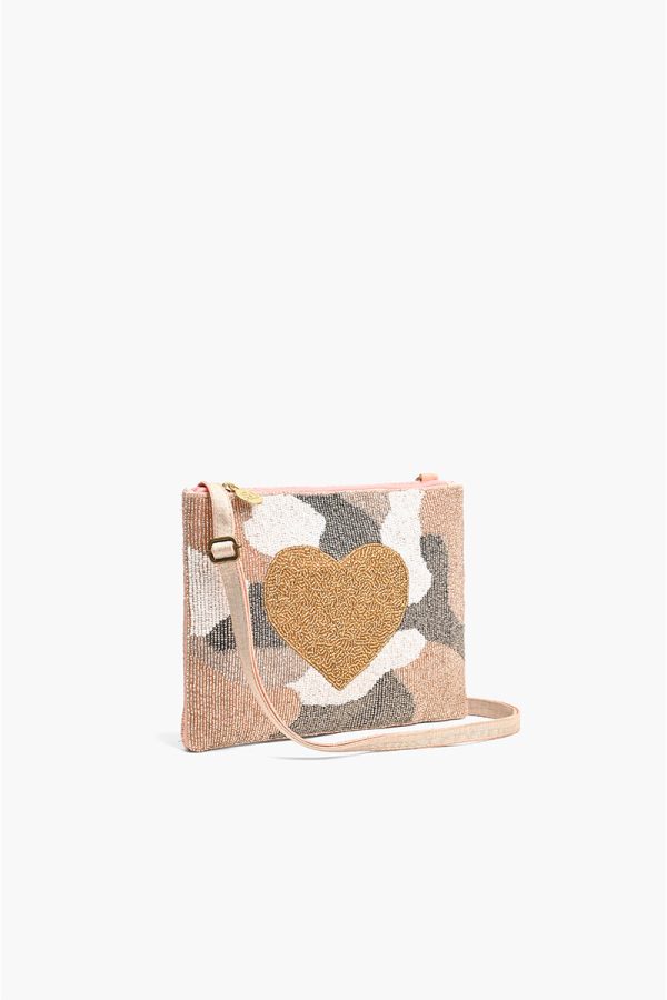 Camo Heart Top Zip Clutch - Image 3