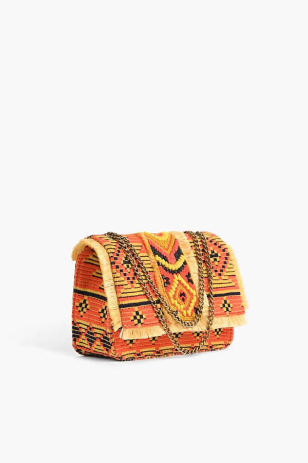 Southwest Rising  Sun Beaded Shoulder Bag - Image 3