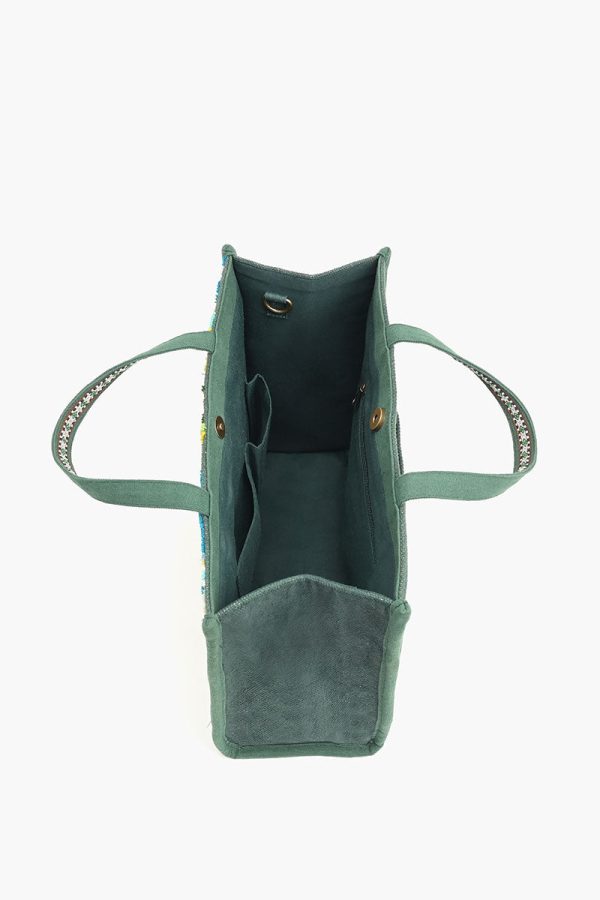 Evergreen Monstera Embellished Bag - Image 5