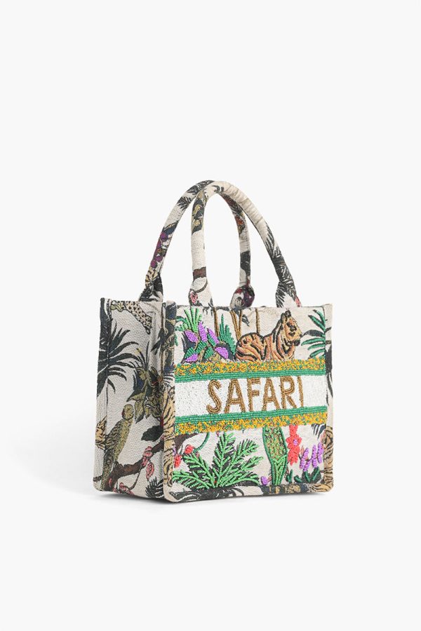 African Safari Embellished Mini Tote - Image 4