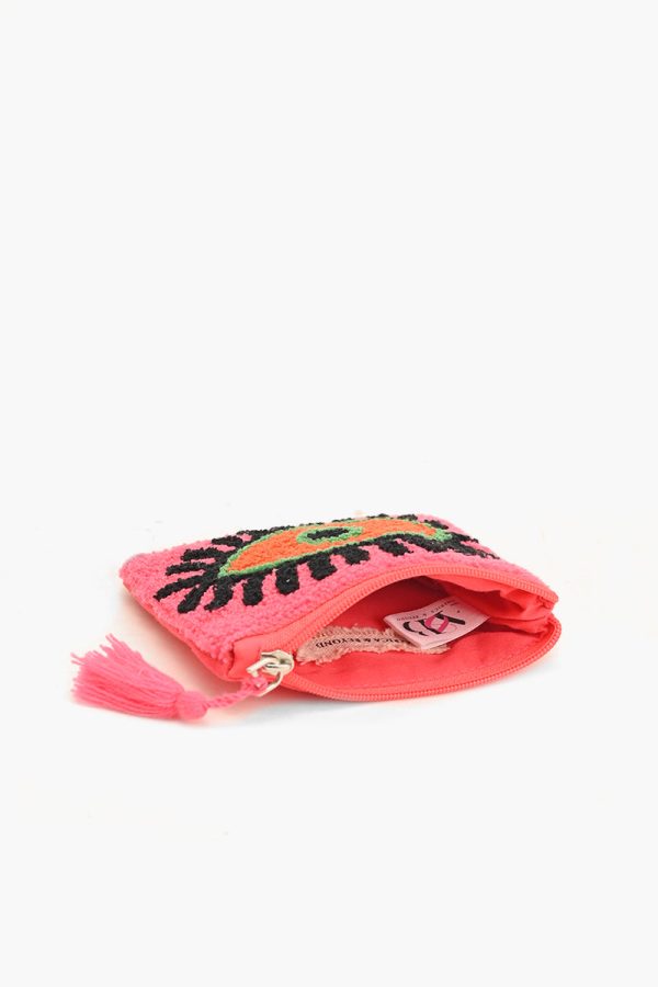 Blazing Pink evil eye coin pouch - Image 3