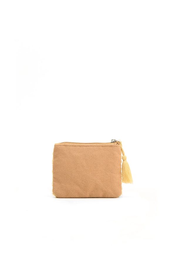 Blazing Beige evil eye coin pouch - Image 2