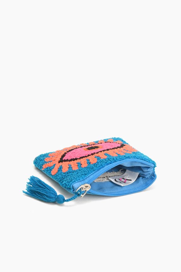 Blazing Blue evil eye coin pouch - Image 3