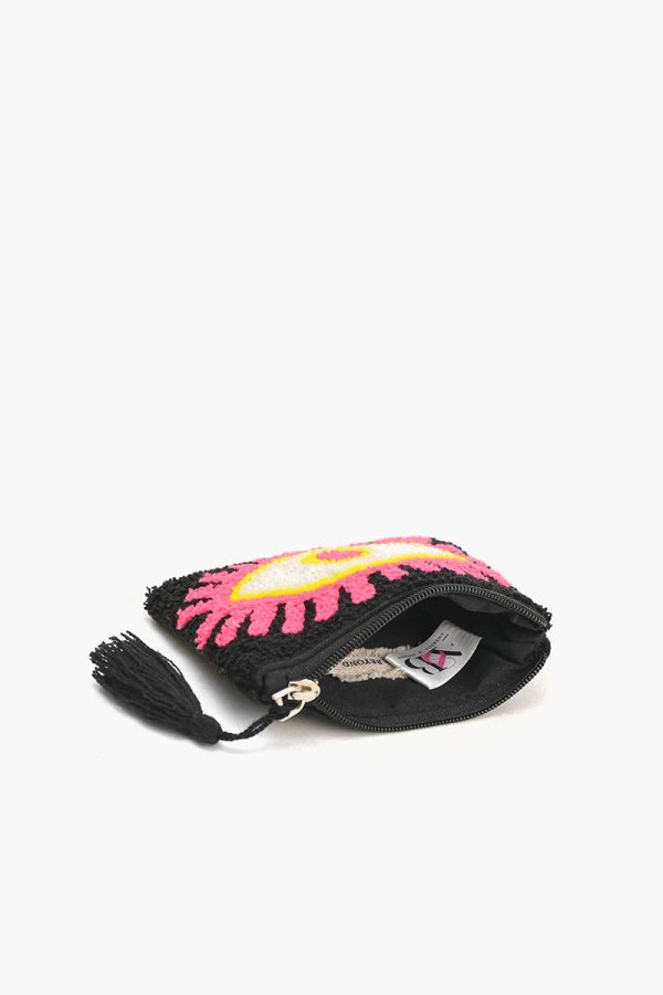 Blazing Black evil eye coin pouch - Image 3