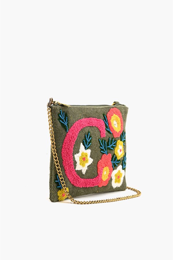 C Floral Crossbody Bag - Image 4