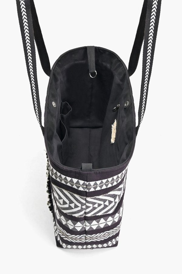 Ikat Noir Elegance Tote - Image 5