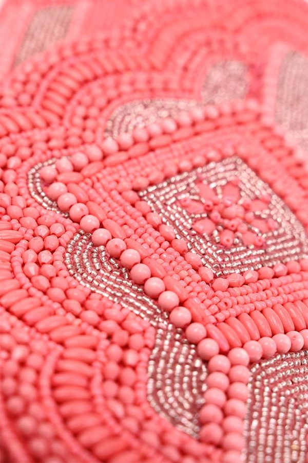 Raspberry Royale Embellished Evening Clutch - Image 2
