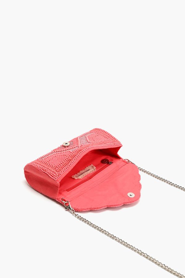 Raspberry Royale Embellished Evening Clutch - Image 6