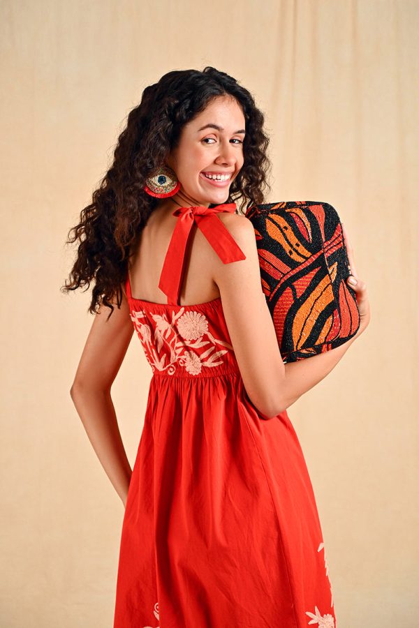 Orange Petal Canopy Shoulder Bag - Image 6