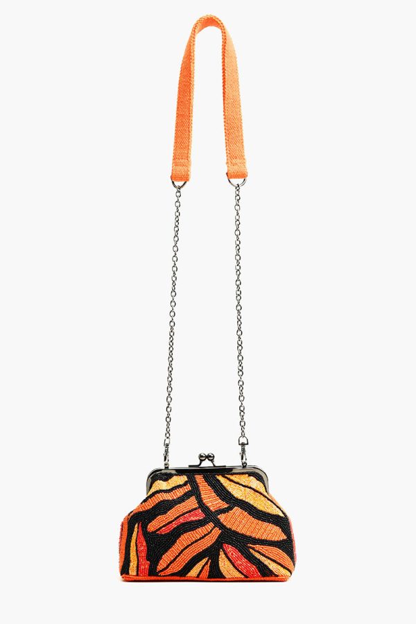 Orange Petal Canopy Frame Clutch - Image 3