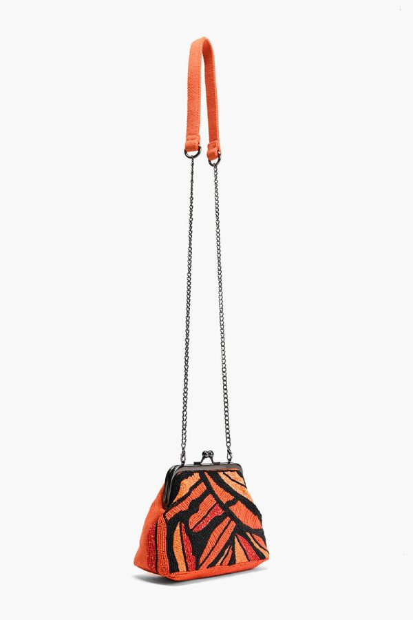 Orange Petal Canopy Frame Clutch - Image 4