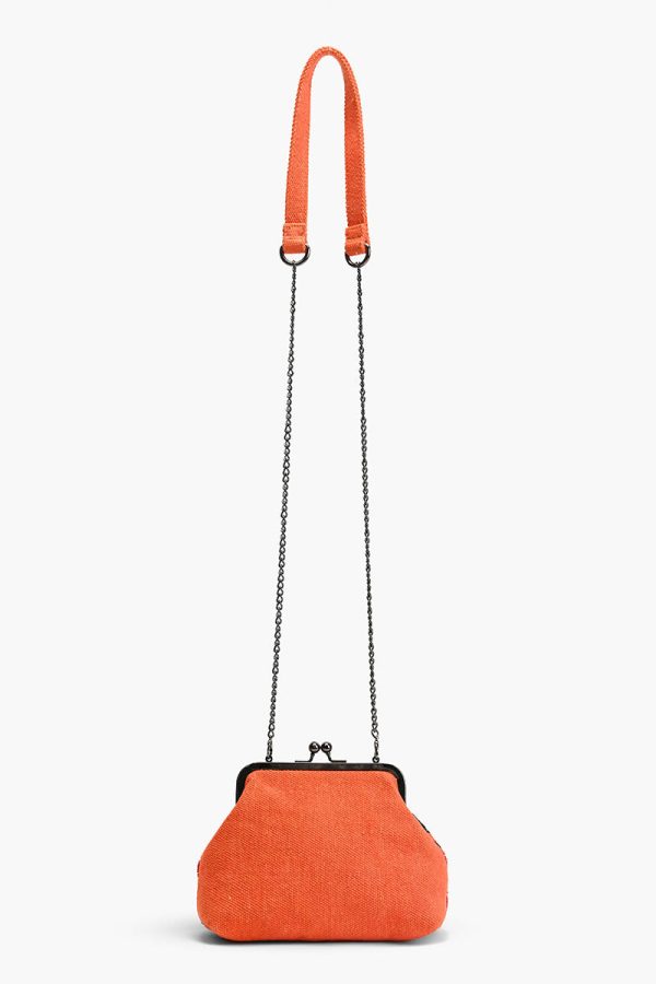 Orange Petal Canopy Frame Clutch - Image 6
