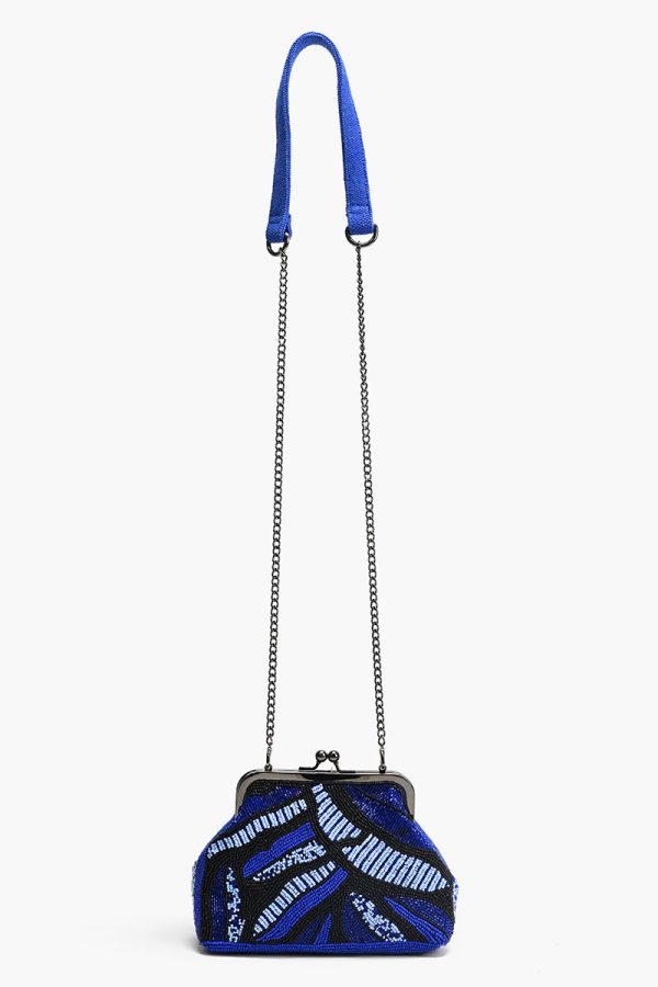 Sapphire Swirl Blue Frame Clutch - Image 2