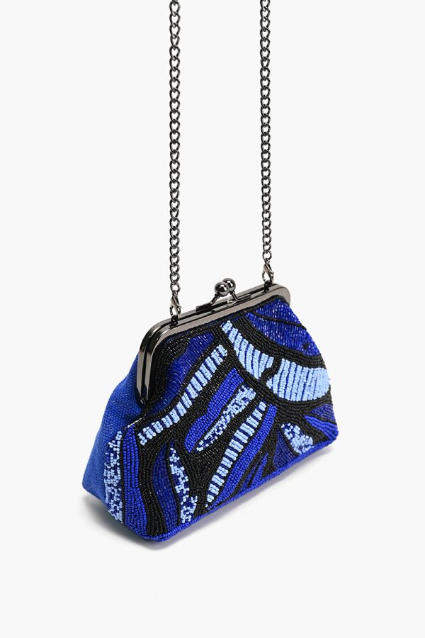 Sapphire Swirl Blue Frame Clutch - Image 3