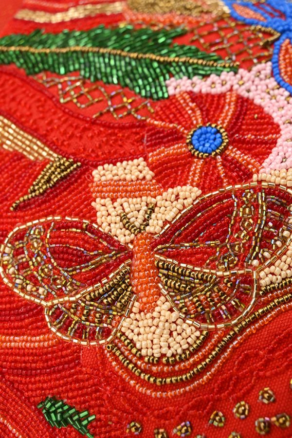 Vermilion Butterfly Bloom Crossbody Bag - Image 2