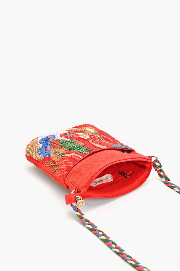 Vermilion Butterfly Bloom Crossbody Bag - Image 6