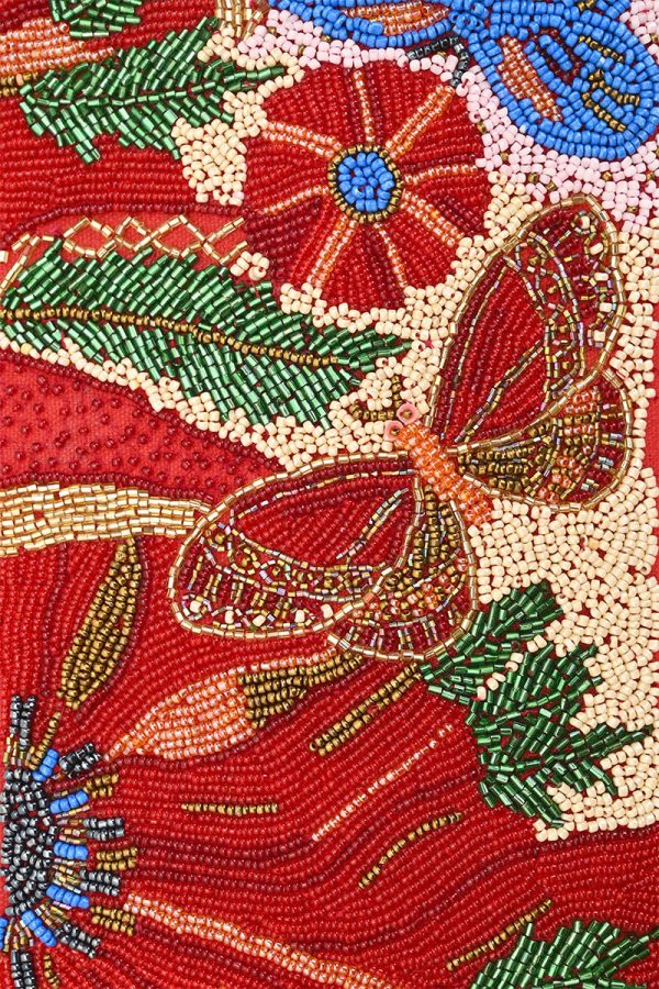 Vermilion Butterfly Bloom Shoulder Bag - Image 2