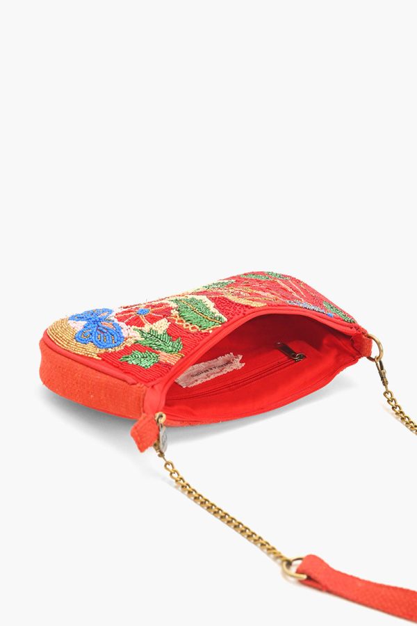 Vermilion Butterfly Bloom Shoulder Bag - Image 5
