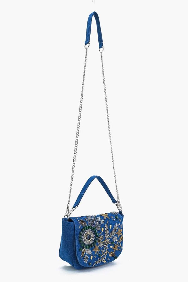 Opal Glitz Embellished Shoulder Bag - Image 4