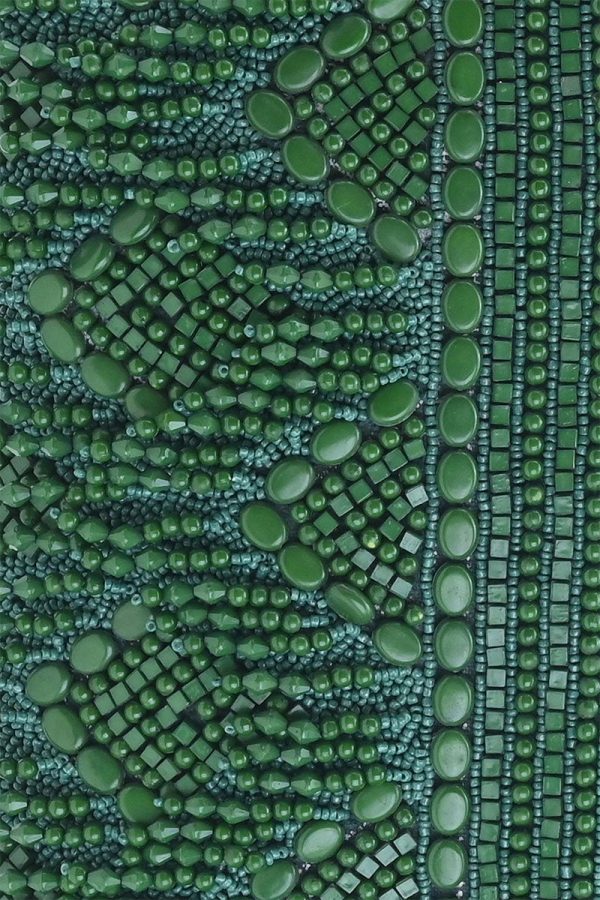 Emerald Eden Beaded Shoulder Bag - Image 2