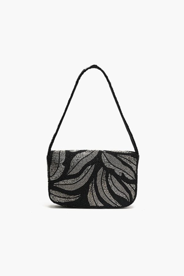 Midnight Silver Swirl Shoulder Bag - Image 4
