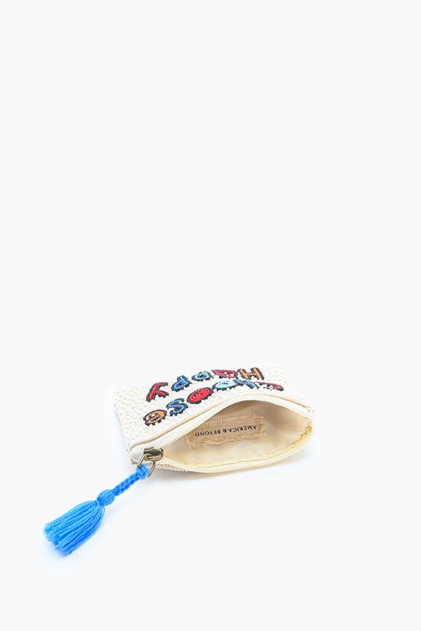 Choose Happy Embroidered Pouch - Image 3