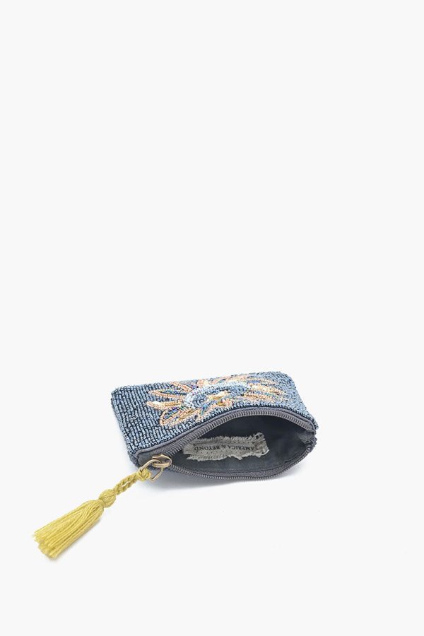 Celestial Sun & Moon Beaded Pouch - Image 3