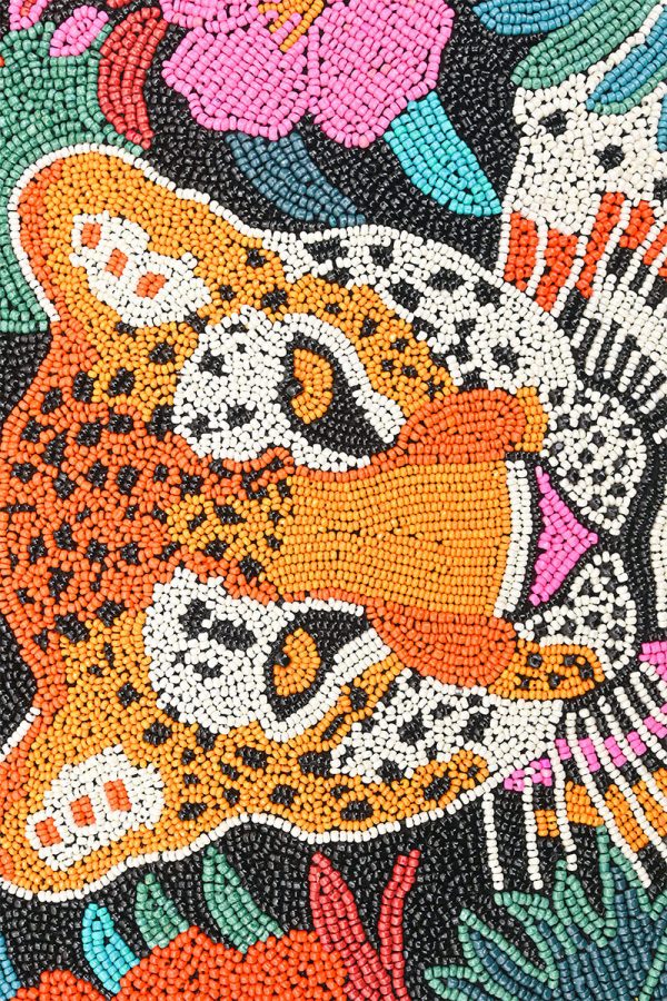 Tropical Leopard Embellished Handbag - Image 2