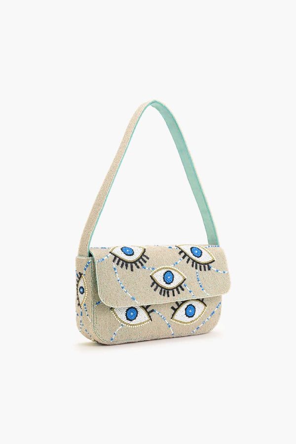 Celestial Evil Eye Embellished Shoulder Bag - Image 3