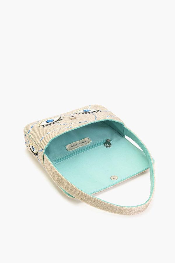 Celestial Evil Eye Embellished Shoulder Bag - Image 5