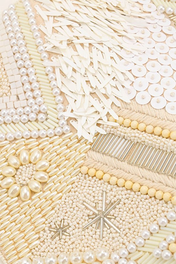 Shimmering Sands Embellished Clutch w/Crossbody Strap - Image 2