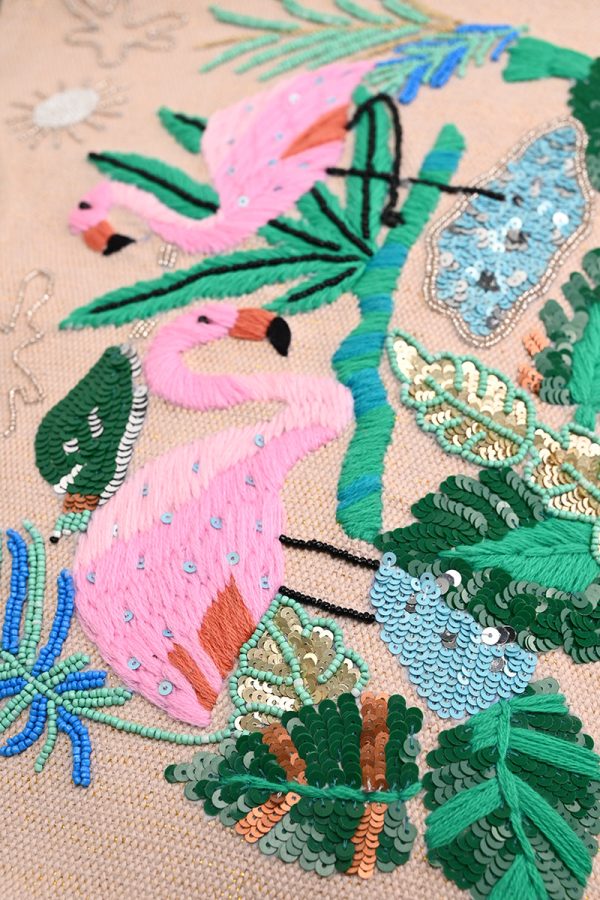 Tropical Pink Flamingo Tote - Image 2