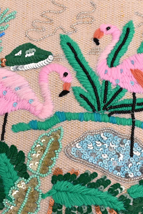Tropical Pink Flamingo Mini Tote - Image 2