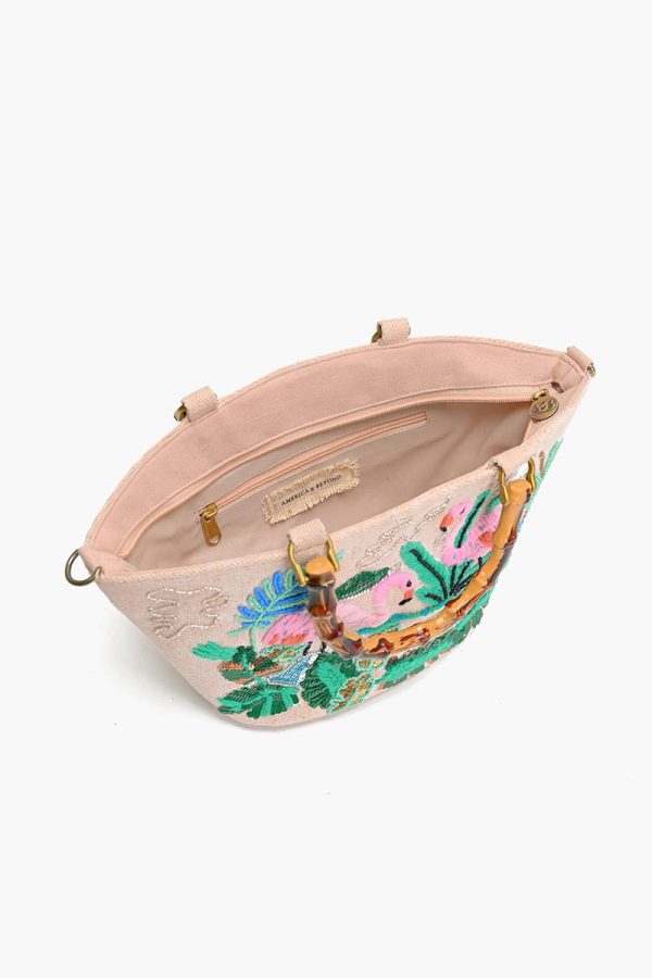 Tropical Pink Flamingo Mini Tote - Image 6