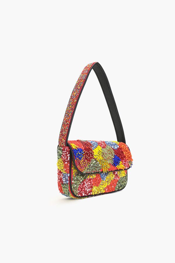 Harlequin Fringed Shoulder Bag - Image 3