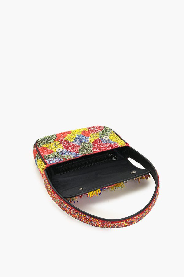 Harlequin Fringed Shoulder Bag - Image 4