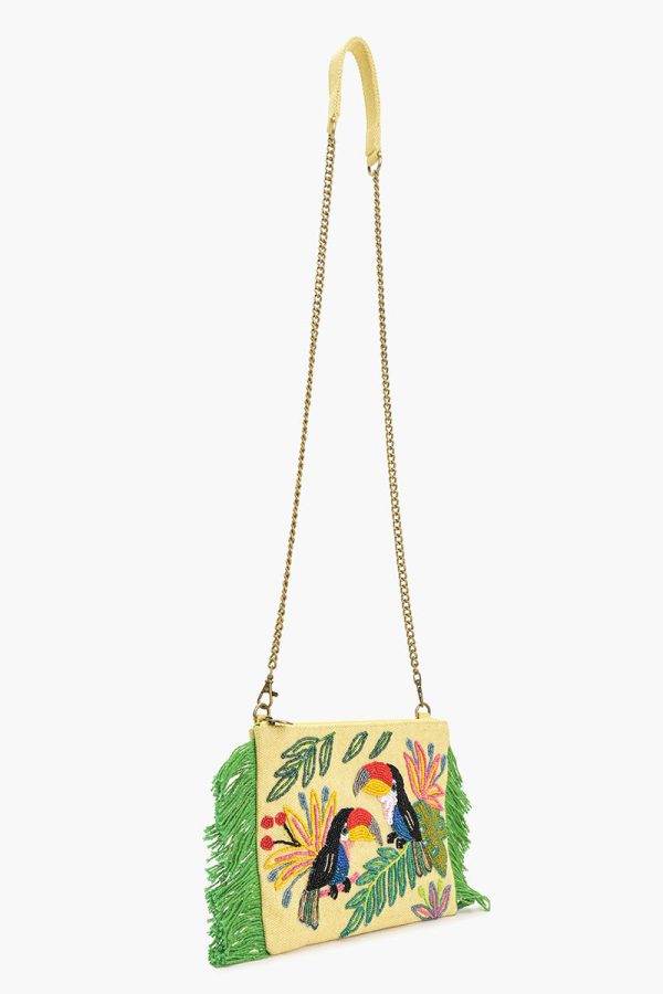 Tropical Toucan Fringe Cross Body - Image 3