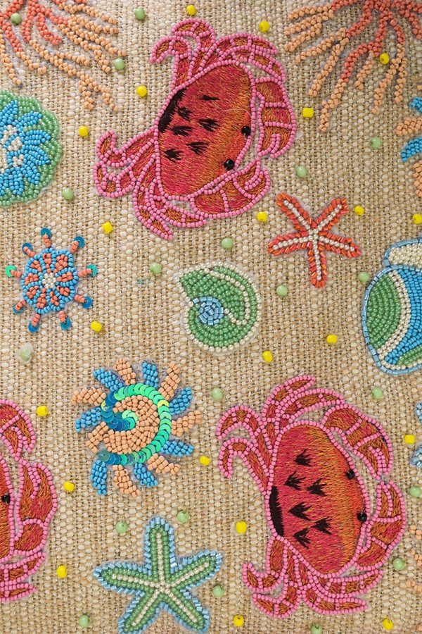 Crab Shell Embelished Tote - Image 2
